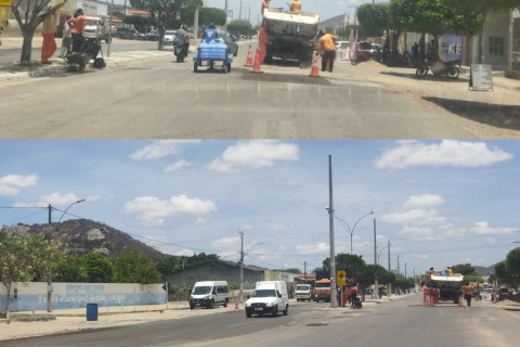 Governo do Estado Inicia Recapeamento da BA-381 no trecho urbano em Itiúba